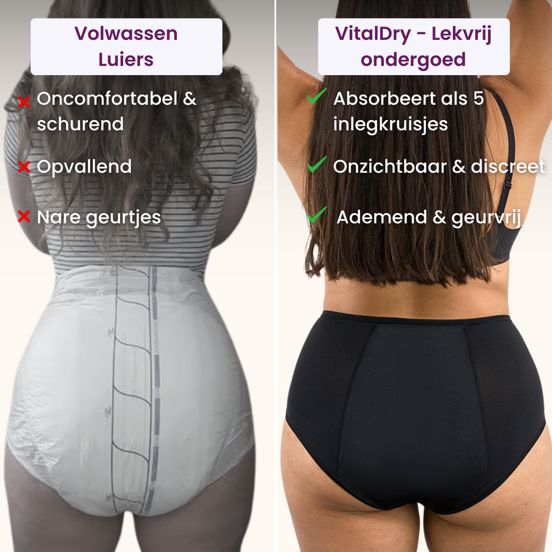 VitalDry® | Lekvrij Ondergoed (5-pack) ||