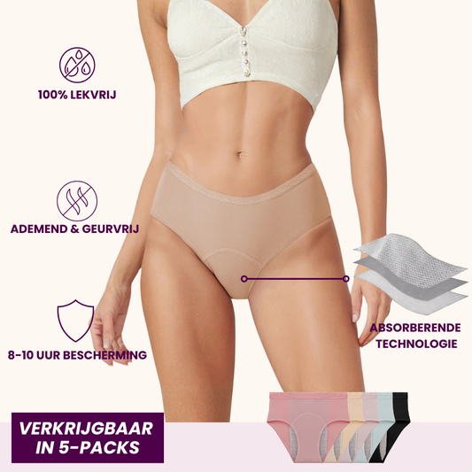 VitalDry® | Lekvrij Ondergoed (5 Stuks) | Klassieke Brief