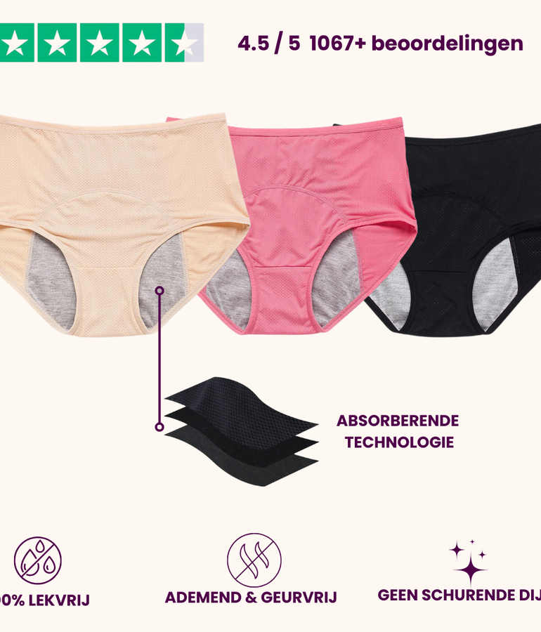 VitalDry® | Lekvrij Ondergoed (5-pack)