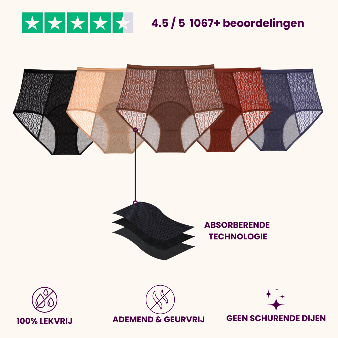 VitalDry® | Lekvrij Ondergoed (5 Stuks) | Patroon