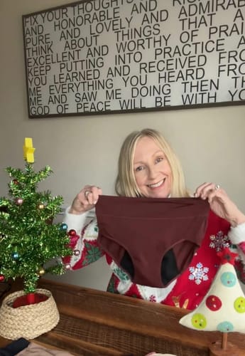 Happy customer with product